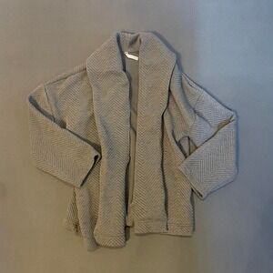 Fabletics gray herringbone cardigan in size S